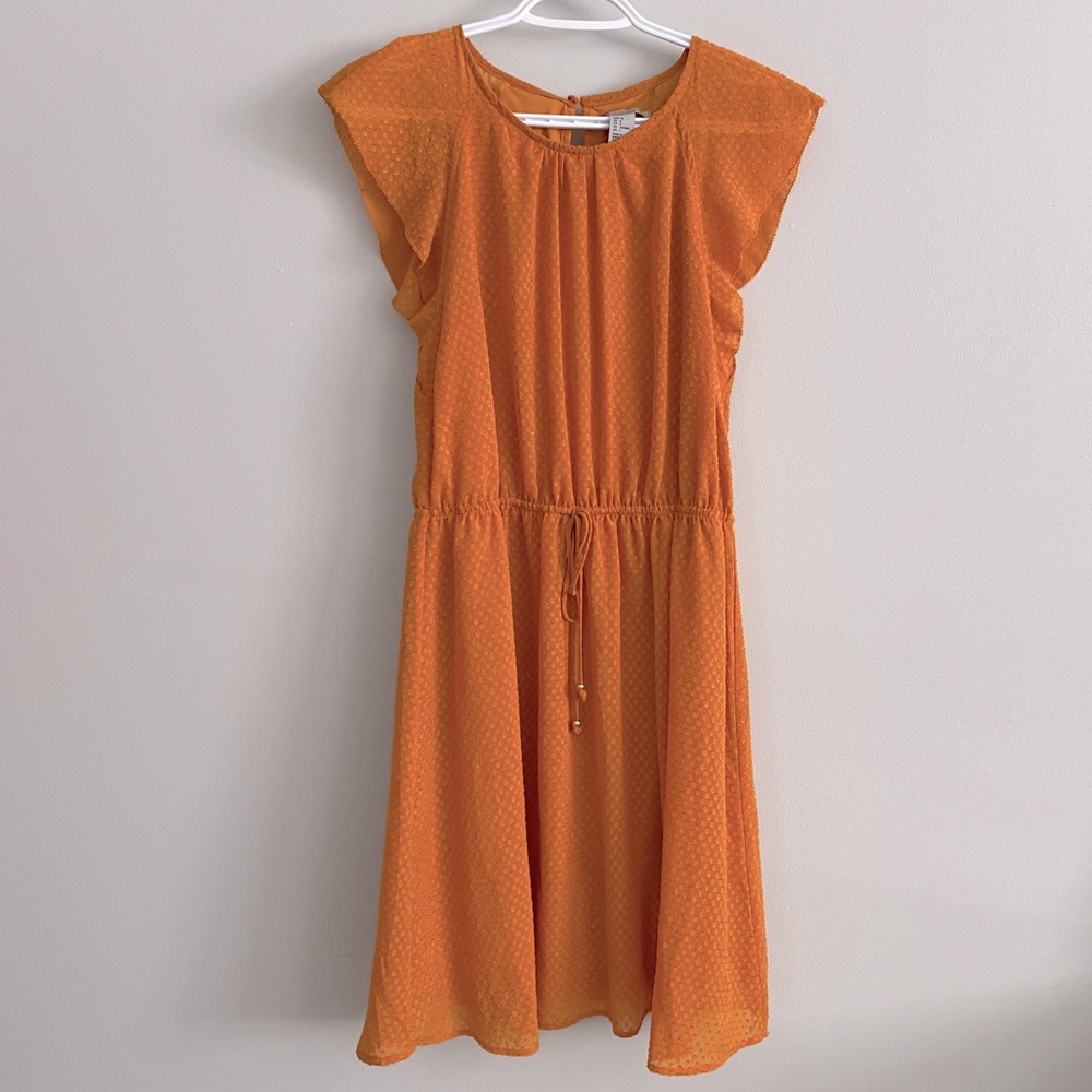 H&M mustard yellow dress.